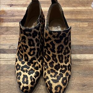 Leopard Print Short Boots size 8